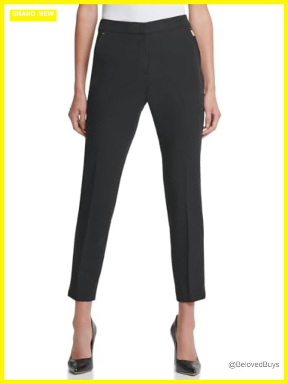 Sloane Ankle Trouser Suit Pants Straight Fit Mid Rise